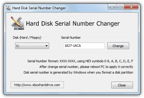 change serial number flash drive
